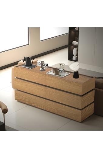 Συρταριέρα Sonlen pakoworld mdf σε oak απόχρωση 120x40x72εκ