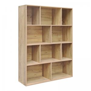 Βιβλιοθήκη Evergin pakoworld mdf σε oak απόχρωση 100x30x135εκ