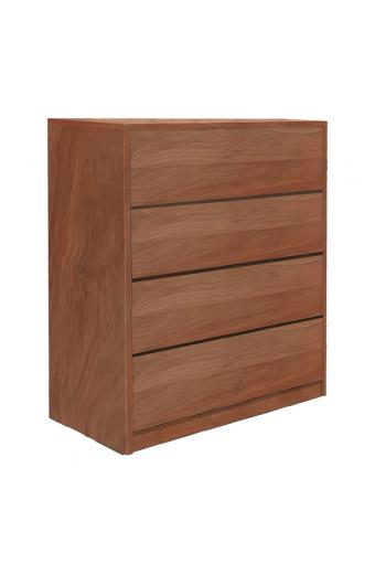 Συρταριέρα Kuanger pakoworld mdf σε καρυδί απόχρωση 80x40x80εκ