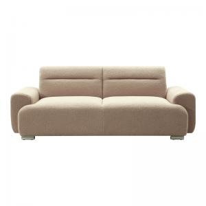 Kαναπές τριθέσιος Harmonious pakoworld μπουκλέ μπεζ 223x42x114εκ