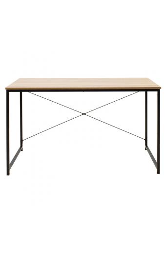 Γραφείο εργασίας Ramon pakoworld φυσικό-μαύρο 120x60,5x70εκ