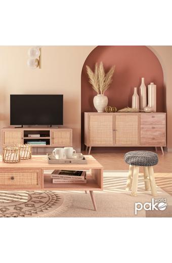 Μπουφές Oslo pakoworld sonoma 150x39x79εκ