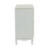 Συρταριέρα Pazlen Inart mdf σε λευκή αντικέ απόχρωση 80x40x80εκ