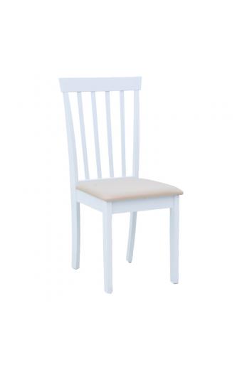 Καρέκλα Houston pakoworld σε λευκή απόχρωση 40x49x94εκ