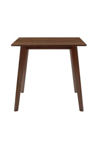 Τραπέζι Benson pakoworld MDF σε καρυδί απόχρωση 80x80x75εκ