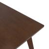 Τραπέζι Benson pakoworld MDF σε καρυδί απόχρωση 80x80x75εκ