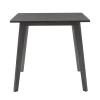 Τραπέζι Benson pakoworld MDF σε rustic grey απόχρωση 80x80x75εκ