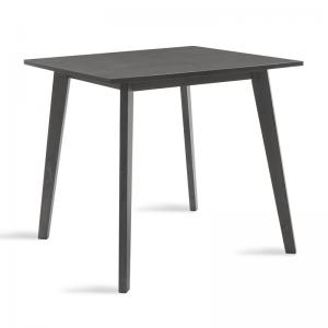 Τραπέζι Benson pakoworld MDF σε rustic grey απόχρωση 80x80x75εκ