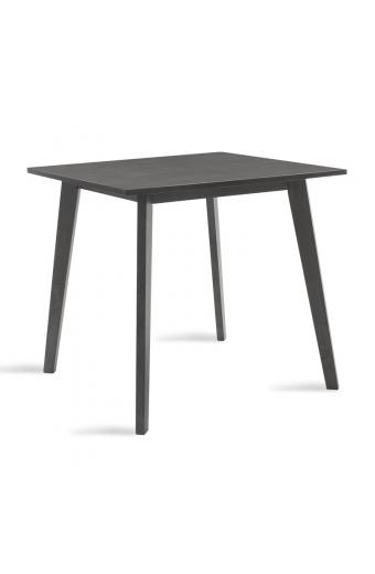 Τραπέζι Benson pakoworld MDF σε rustic grey απόχρωση 80x80x75εκ