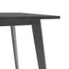 Τραπέζι Benson pakoworld MDF σε rustic grey απόχρωση 120x75x75εκ