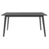 Τραπέζι Benson pakoworld MDF σε rustic grey απόχρωση 150x90x75εκ