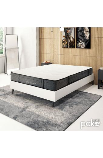 Στρώμα Diamond pakoworld pocket spring+gel memory foam 25-27cm 150x200εκ