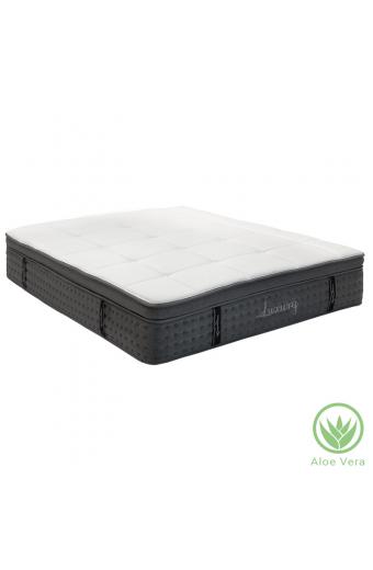 Στρώμα Luxury pakoworld pocket spring+gel memory foam+latex διπλής όψης aloe vera 34-36cm 150x200εκ