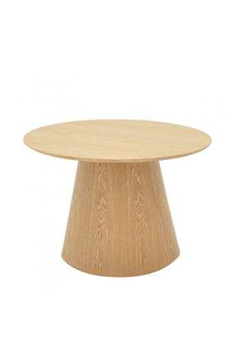 Τραπέζι σαλονιού Kayano pakoworld mdf σε φυσική απόχρωση Φ60x40εκ
