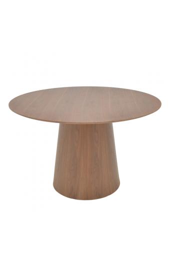 Τραπέζι Kayano pakoworld καρυδί mdf Φ120x72εκ