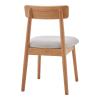 Καρέκλα Tullo pakoworld rubberwood σε φυσική απόχρωση 46x45x78εκ