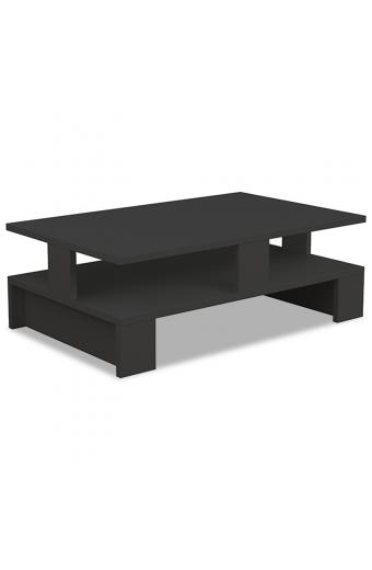 Τραπέζι σαλονιού Mansu pakoworld χρώμα ανθρακί 80x50x27,5εκ