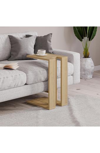 Βοηθητικό τραπέζι Muju pakoworld σε φυσική απόχρωση 40x30x57εκ