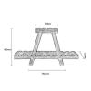 Ραφιέρα-σταντ φυτών Tisa pakoworld ξύλο καφέ 75x25x49εκ