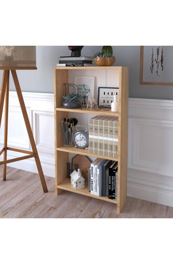 Βιβλιοθήκη Ferma pakoworld sonoma-λευκό 56x20x108εκ