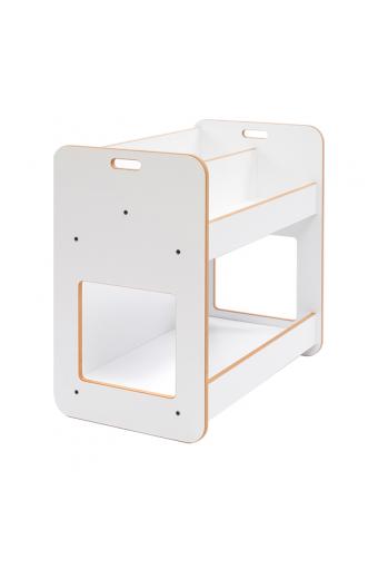 Ραφιέρα Dovere pakoworld λευκό mdf 56x34x55εκ