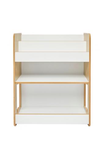 Ραφιέρα Seagull pakoworld φυσικό-λευκό mdf 57x34x70εκ