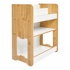 Ραφιέρα Seagull pakoworld φυσικό-λευκό mdf 57x34x70εκ
