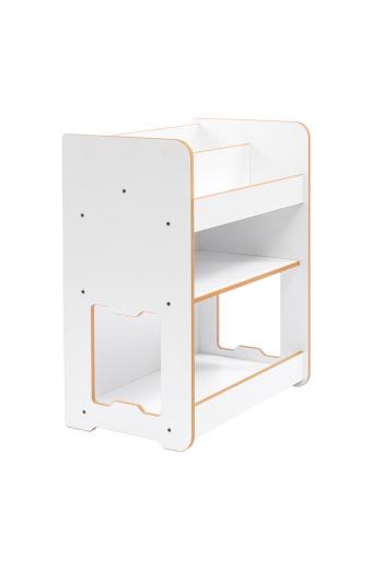 Ραφιέρα Seagull pakoworld λευκό mdf 57x34x70εκ