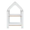Ραφιέρα Montessori Zoilen pakoworld λευκό-ροζ mdf 50x30x80εκ