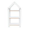 Ραφιέρα Montessori Zoilen I pakoworld λευκό-μπλε mdf 50x30x100εκ