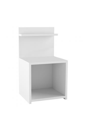 Κομοδίνο Kassito pakoworld μελαμίνη σε λευκή απόχρωση 35x32x63εκ