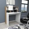 Γραφείο εργασίας Koogi pakoworld σε oak-λευκή απόχρωση 94x60x118εκ