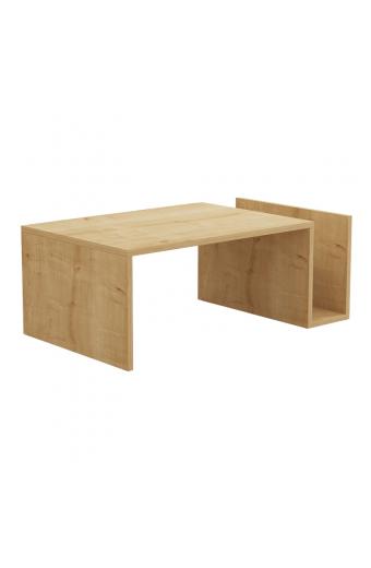 Τραπέζι σαλονιού Poko pakoworld σε oak απόχρωση 86.8x50x32,4εκ