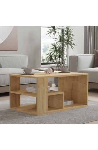 Τραπέζι σαλονιού Sobu pakoworld σε oak απόχρωση 80x50x40εκ