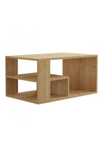 Τραπέζι σαλονιού Sobu pakoworld σε oak απόχρωση 80x50x40εκ