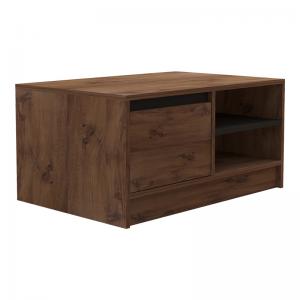 Τραπέζι σαλονιού Narli pakoworld σε sonoma απόχρωση 90x60x45εκ
