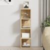 Ραφιέρα επιδαπέδια Pratel pakoworld σε oak απόχρωση 25x27x95εκ