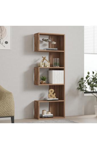Βιβλιοθήκη Cascade pakoworld σε sonoma  απόχρωση 51.8x22x150εκ