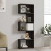 Βιβλιοθήκη Cascade pakoworld σε σκούρο καρυδί απόχρωση 51.8x22x150εκ