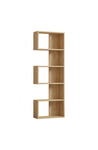 Βιβλιοθήκη Cascade pakoworld σε oak απόχρωση 51.8x22x150εκ