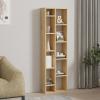 Βιβλιοθήκη Minicu pakoworld σε oak απόχρωση  44,4x19,6x150εκ