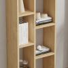 Βιβλιοθήκη Minicu pakoworld σε oak απόχρωση  44,4x19,6x150εκ
