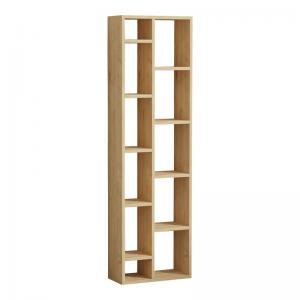 Βιβλιοθήκη Minicu pakoworld σε oak απόχρωση  44,4x19,6x150εκ