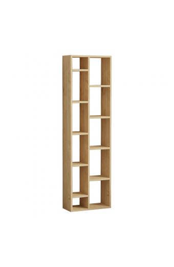 Βιβλιοθήκη Minicu pakoworld σε oak απόχρωση  44,4x19,6x150εκ