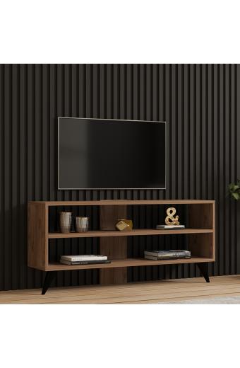 Έπιπλο τηλεόρασης Prestige pakoworld σε sonoma απόχρωση 120x29,6x50εκ