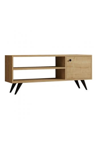 Έπιπλο τηλεόρασης Wison pakoworld σε oak απόχρωση 120x29x50εκ