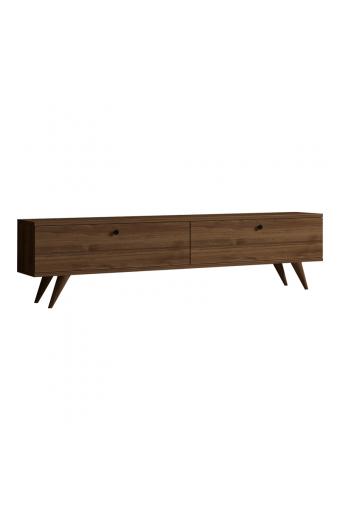 Έπιπλο τηλεόρασης Jate pakoworld σε καρυδί απόχρωση 160x25x40εκ