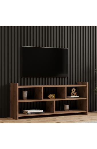 Έπιπλο τηλεόρασης Kapri pakoworld σε sonoma απόχρωση 120x28x55εκ