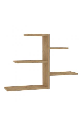 Ραφιέρα τοίχου Callum pakoworld σε oak απόχρωση 82.2x19,6x48εκ