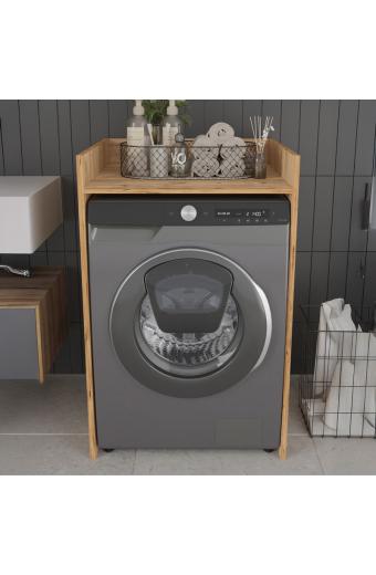 Έπιπλο πλυντηρίου Cuci pakoworld σε oak απόχρωση 60x62x99εκ